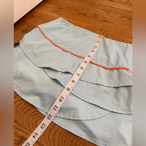 Lucky in Love Blue Ruffle Tennis Skirt Skort size Small - Picture 8 of 8